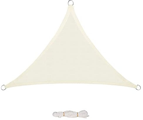 EUGAD Sonnensegel 200g/m² inkl Befestigungsseile Premium HDPE Wetterbeständig Atmungsaktiv Dreieck rechtwinklig,luftdurchlässig, wasserdurchlässig, für Terrasse, Garten, Balkon, Camping