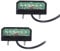 Qiping 2 PCS Universel LED Kennzeichenbeleuchtung Pkw-Anhänger 12V 24V Kaltes Weiß Hinten Wasserdicht Nummernschildbeleuchtung mit E11 Prüfzeichen