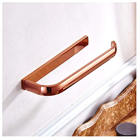 XIEJING Porta Asciugamani,Anello Portasciugamani Accessori per Il Bagno in Oro Rosa di Lusso in Ottone Portabicchieri Asciugamani Asciugamani Robe Asciugamani Anello Bagno Set Hardware
