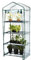 Garden Mile Mini serre en bois à 3 niveaux avec étagères, couvercle à charnière et vitrage en polycarbonate, idéale pour semis, légumes et fleurs (serre à 4 niveaux)