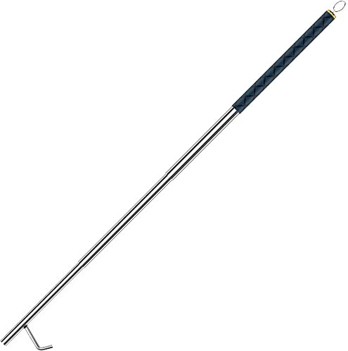 RAOMEIDE 121,9 cm Kaminschürhaken, Outdoor-Feuerschürhaken für Feuerstelle, Camping, Lagerfeuer, extra langer Feuerstelle, Pokerstock, Firepit Poker Blau