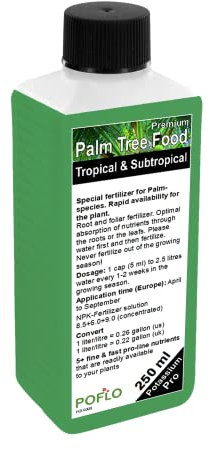 Engrais de palme POFLO ligne professionnelle engrais pour palmiers engrais racinaire + engrais foliaire HIGH-TECH ! (250ml)