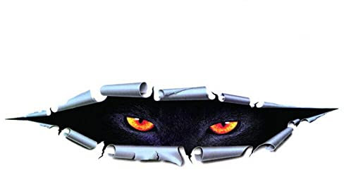 Vinciann Adesivo sticker decorazione auto automobile moto camper Occhi Pantera 38x9.5cm