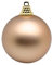 Deco Woerner Matte, Bronze Weihnachtskugeln aus Plastik, 6 cm Ø - 24 Stück