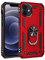 Max Power Digital Funda para móvil iPhone 12/iPhone 12 Pro con Anillo Giratorio 360 Metálico Imán Carcasa Magnética Rígida Antigolpes Resistente Soporte Bumper Case (iPhone 12/iPhone 12 Pro, Rojo)