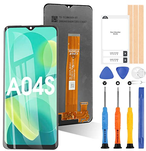 ARSSLY Écran pour Samsung Galaxy A04s SM-A047F LCD Écran Tactile Digitizer Pièces de Réparation avec Outils(6.5, Noir)