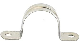 MACHSWON Pipe Strap Clamp 75mm 304 Stainless Steel Pipe Clips U Shaped Pipe Straps Saddle Clip Two Hole Tube Strap Tension Clips U-Tube Ring Hose Clamp