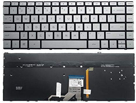 YANHAO US Tastiera del Computer Portatile for HP for Spectre x360 13-AD TPN-W133 13-AE 13-AP 13-AN 13-AQ TPN-W144 13-AG 13-AH 13-BF Retroilluminato [Facile da installare] (Color : Silver)