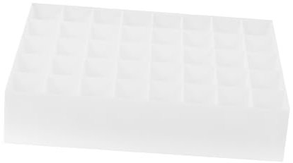 Zerodeko 40er Karton Klarer Lipgloss Make-up-etui Für Die Kommode Aufbewahrungsbox Für Schmuck Schönheitsorganisator Lipgloss-Regal Aus Kunststoff Kosmetikkoffer Flüssig Lippenstift Weiß