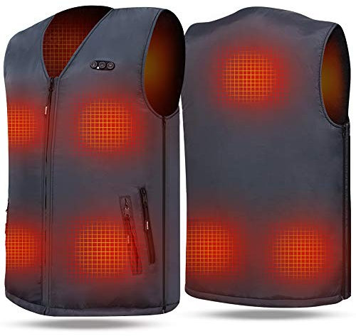 ARRIS Heated Vest for Men Petite & Big Kids, Size Adjustable Electrical Warm Heated Gilet for Outdoor Camping Hunting Hiking Golf