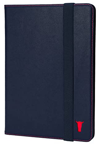 TORRO Lederhülle kompatibel mit iPad 11. / 10. Generation - Echt Leder iPad 11. / 10. Generation (2025/2022) Hülle mit Standfunktion und Sleep/Wakefunktion (Marineblau)