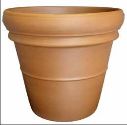 Pots en terre cuite, diamètre 8 cm, hauteur 7 cm (6 pièces) - fleur en pot fabriqué en Italie