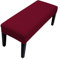 Lollanda Universal-Bezug für Esszimmer-Bank, Stretch Dining Bench Cover, Elastische Stretch Husse für Hotel, Bankett, Restaurant, Wohnzimmer, Schlafzimmer (Weinrot)