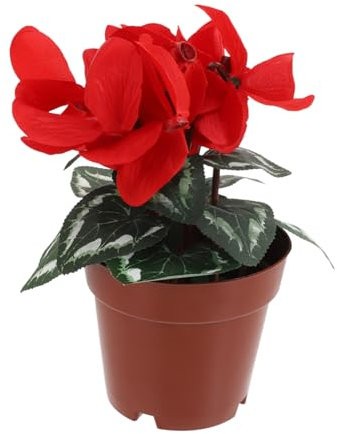 Abaodam Topfpflanze Weihnachtsstern Blumen Künstlich Küchendekor Gefälschte Pflanzen Grünes Dekor Decoraciones para Sala De Desktop-dekor Töpfe Sind Aus Plastik Schreibtisch Zubehör