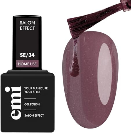 EMI Salon Effect Velvet Brown HEMA free gel polish long-lasting color home use UV/LED/CCFL lamp 9 ml