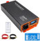 DATOUBOSS 2000W/4000W Spannungswandler 24v auf 230v Reiner Sinus Wechselrichter Power Inverter mit EU Steckdosen, USB/Type-C und LCD Anzeige, Umwandler Stromwandler für LKW Camping Haushaltsgeräten