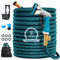 Flexibler Gartenschlauch, 30M/100FT Erweiterbarer Gartenschlauch mit 10 Funktionen Sprühdüse, 3/4 & 1/2 Adapter aus Messing Aufhänger Bewässerung Gartenarbeit Autowäsche Hof