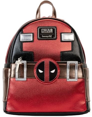 Loungefly Marvel Metallic Deapool Double Strap Shoulder Bag, Mehrfarbig/Meereswellen (Ocean Tides), Standard, Mini