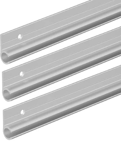 Preiswert&Gut 3X Kederschiene 90° Aluminium 100 x 2,7cm – für Ø7–9mm Kederleisten Haken, Sonnensegel Keder und Airlineschiene Zubehör als Wohnwagen Zubehör und auch Zurrschienen mit 6 Schrauben