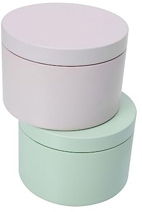 NUOBESTY 2pcs Scented Candle Jar Tinplate Jar Tea Storage Cans Unicorn Horn Headband Handmade Aromatherapy Tinplate Round Tins Flower Press Paper Tinplate Can Wedding Candy Box