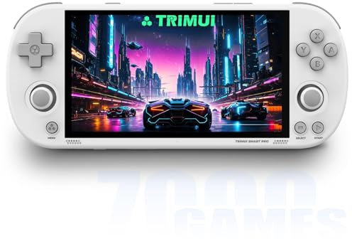 TRIMUI SMART PRO Console di gioco portatile, 4,96 pollici IPS Sistema Linux Console da Gioco Arcade con Scheda 256G e 14300+Giochi