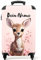 NoBoringSuitcases.com Kinderkoffer, Kinderkoffer Mädchen, Koffer Kinder, Kinder Reisekoffer, Kindertrolley Mädchen, Handgepäck, Rollkoffer, Reisekoffer Personalisiert, 55x40x20 cm (Rehkitz - Rosa)
