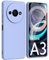 ARRYNN Funda Xiaomi Redmi A3 4G (6.71) con Cristal Templado Protector de Pantalla,Ultra Slim Protectora Funda de Silicona Líquida Suave Case Cover - Púrpura2