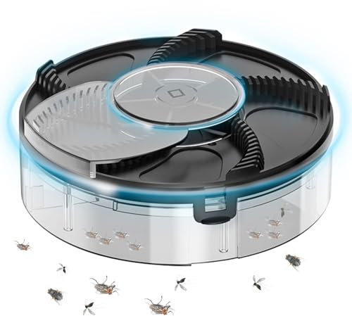Piège à mouches électronique, rotatif automatique avec USB, attrape-mouches rotatif avec appât, attrape-mouches amovible, accessoire d'intérieur pour cuisine, restaurant