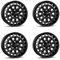 4x Borbet Felgen Alufelgen CW7 7x17 ET63 5x118 black matt kompatibel mit Fiat Ducato