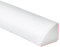 Duzzy Moulure quart de rond flexible de 400 cm, bande autocollante en caoutchouc de silicone pour mur, coin de sol, escalier et armoire - Blanc