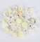 Flouricelline 40 Stück Kunstblumen Köpfe, Mini künstliche Blume groß Seidenblumen Dekoration Set für DIY Basteln Scrapbooking Party Home Handwerk Deko,Tortendeko Hochzeitsdeko(Weiß)