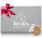 HERBALIND Körnerkissen 30x20 cm 800g Bio-Getreidekissen HERZENSMENSCH - Natürliches Wärmekissen Geschenk Made in Germany aus 100% Baumwoll-Canvas, für Mikrowelle Roggen-Weizen-Füllung, Grey (Grau)