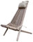 Gov Wood Liegestuhl Klappbar Holz - Sonnenliege mit Jutekissen - Ergonomisches Design, Outdoor & Indoor Gebrauch, Langlebig und Stilvoll - 106x56x86 cm