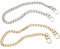 2 Stück Taschenkette, 40 cm Kurze Metallkette Flachkettenriemen, Kette Trageriemen, Metall Schulterriemen, für DIY, Taschen, Handtaschenketten, Umhängetasche Handtasche Ersatzkette