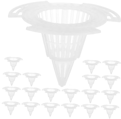CANIGHT 20 Pack Planter Hole Mesh Pads Garden Flowerpot Cone Plant Pot Bottom Nets Drainage Material for Plants