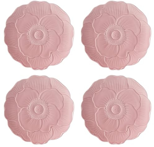 Lenox 897768 Butterfly Meadow Floral Accent Plates, Pink, Set of 4