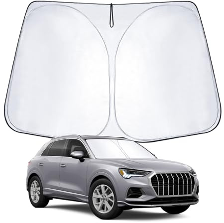 WEIPIN Parasol para Parabrisas Delantero Compatible con AUD-i Q3 F3 8U 2013-2023 2024 2025 Parasol para Cooper F55 F56 con protección UV, enfriamiento
