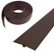 Profilé de transition, autocollant, profil en T, 5 × 300 cm, en PVC, couvercle plat, pour seuils de porte et sols de raccordement, pour carreaux de sol stratifié, marron, 5 cm × 3 m