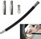 16cm Extensión de Tapa de Válvula del Neumatico con 3 Piezas Extensor Valvula Antirretorno Aire de Neumático de Goma Flexible, para Bicicletas, Motocicletas, Patinetes Eléctricos M365 Pro Pro2 1s