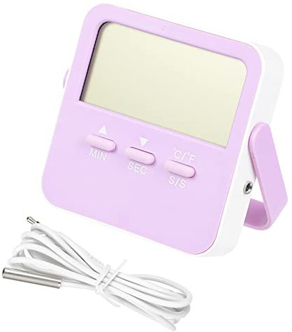 TOYANDONA Thermomètre Numérique Avec Affichage Alarme Et Support Magnétique Pour Intérieur Et Extérieur Précision Optimale Pour Réfrigérateur Et Congélateur