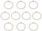 NPXUAMTJ 10 Pcs Hochsprung Bungee Kabel 8mm Trampolin Elastizes Seiltrampolin Binde Gurt Aluminiumschnallen Stretchschnitte