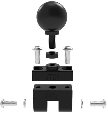 Ball Head Adapter 22mm Bar GPS Mount For SP Connect For Quad Lock For Action/Dash Cam/Beeline GPS Holder with AMPS Holes 1 inch,firm