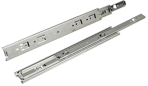 cyclingcolors 2x Kugelauszug vollauszüge seitlich Schubladenschienen Schubladenauszüge Teleskopschiene Teilauszug für Schubladen Schubladenführungen, länge 500mm, 40kg