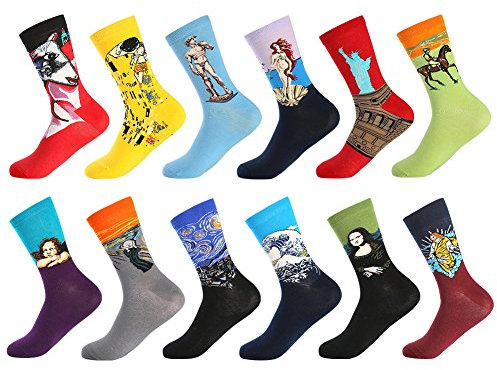 BONANGEL Chaussettes Homme Fantaisie Lot Chaussette Homme en Coton,Chaussettes et Multicolores,Cadeau Homme taille unique multicolor