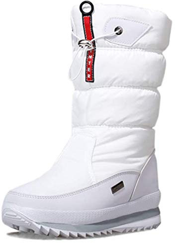 Solshine Damen Halbschaft Gefütterte Wasserdichte Schneestiefel 949 Weiss, 39EU