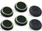 9CDeer Performance Joystick Analog Stick Thumb Grips Set of 6 Compatible with PS5, PS4, Xbox Series X/S Xbox One, Switch Pro Controller Black & Green