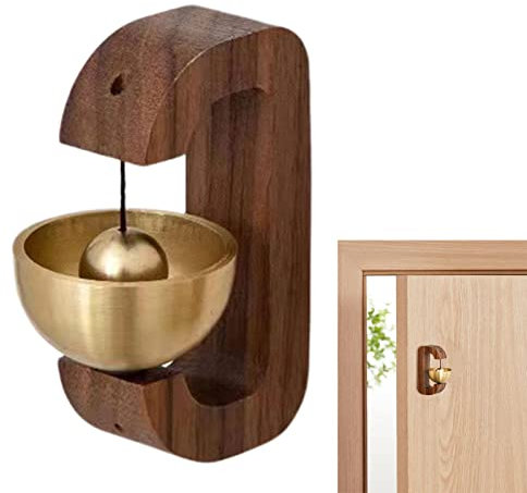 Fowybe Türgong aus Holz | Magnetisch befestigte Türklingel für Unternehmen,Shopkeepers Bell Door Chime für Unternehmen beim Betreten und leichte, einzigartige Glocke für Tür, Wand, Laden