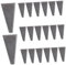 YARNOW 20 Pièces Triangle En Acier Ondulé Coins Marteau Accessoire Manche En Bois Acier À Haute Teneur En Carbone Ménage