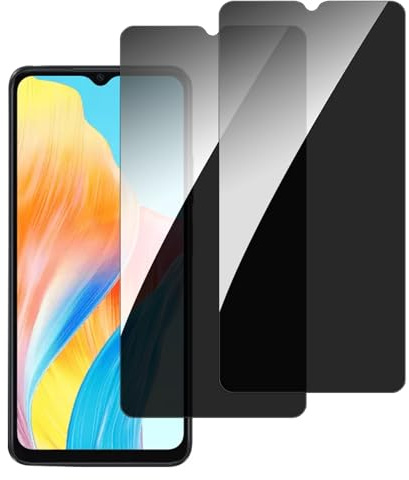 chejuza Privacy - Protector de pantalla para OPPO A38 4g/OPPO A18 4G [2 unidades], dureza 9H, cobertura completa anti espía de cristal templado, HD protección de pantalla