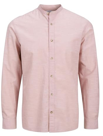 JACK & JONES Jjesummer-Maglietta a Maniche Corte Camicia Lunghe, Rosa Nectar, S Uomo